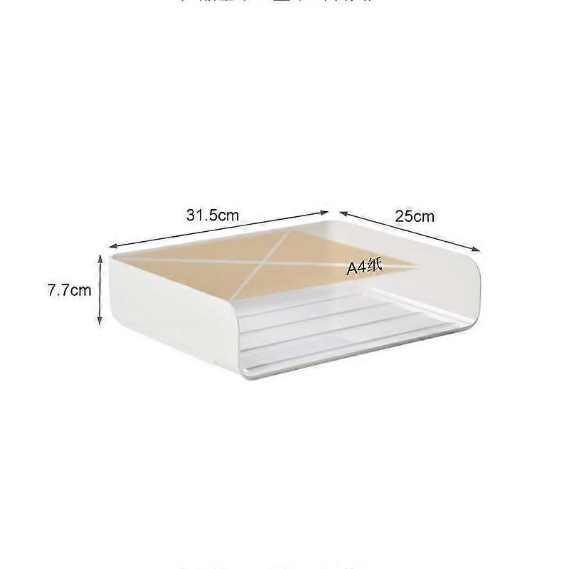 Desktop File Tray Organizer A4 Document Paper Organizer Rack Plastic Book Shelf Storage Holder Office Stationery Storage Box