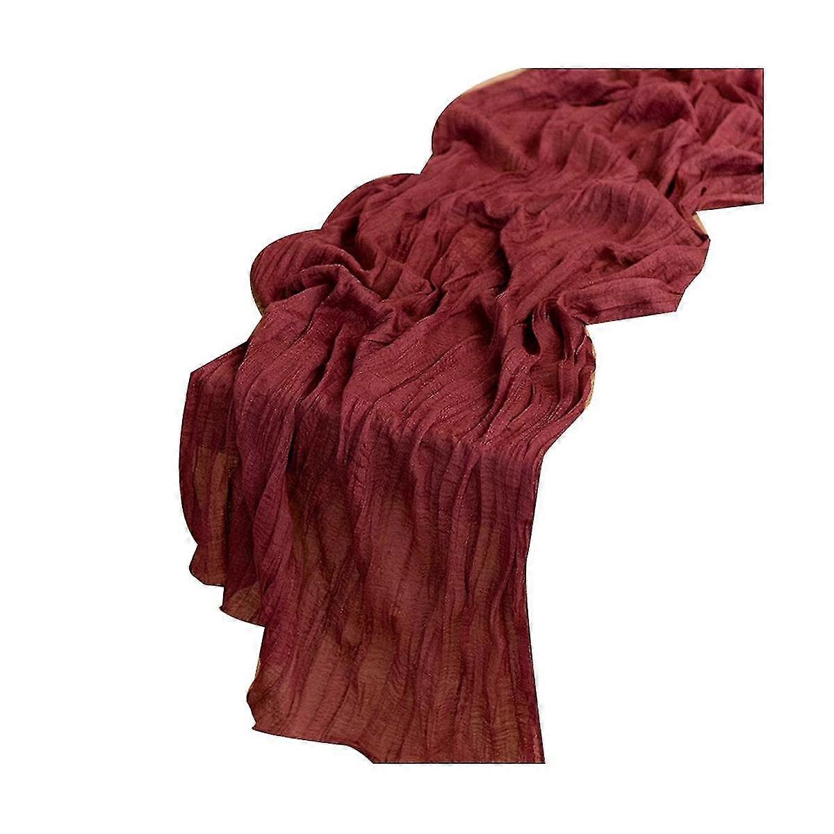 Cheesecloth Table Runner Boho Gauze Cheese Cloth Table Runner Rustic Sheer Runner Long For Wedding