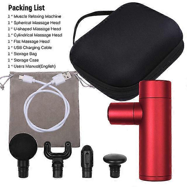 Mini electric fascia gun portable muscle massage gun usb charging relaxation 4 adjustable variable speed fascia massager guns
