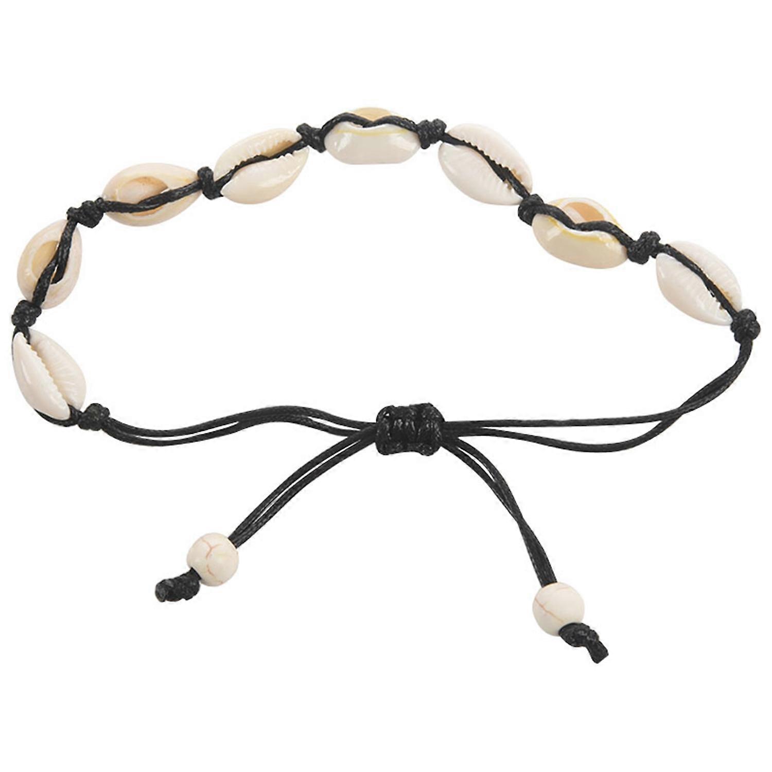 Anklets For Women Shell Foot Bracelet Ankle Black