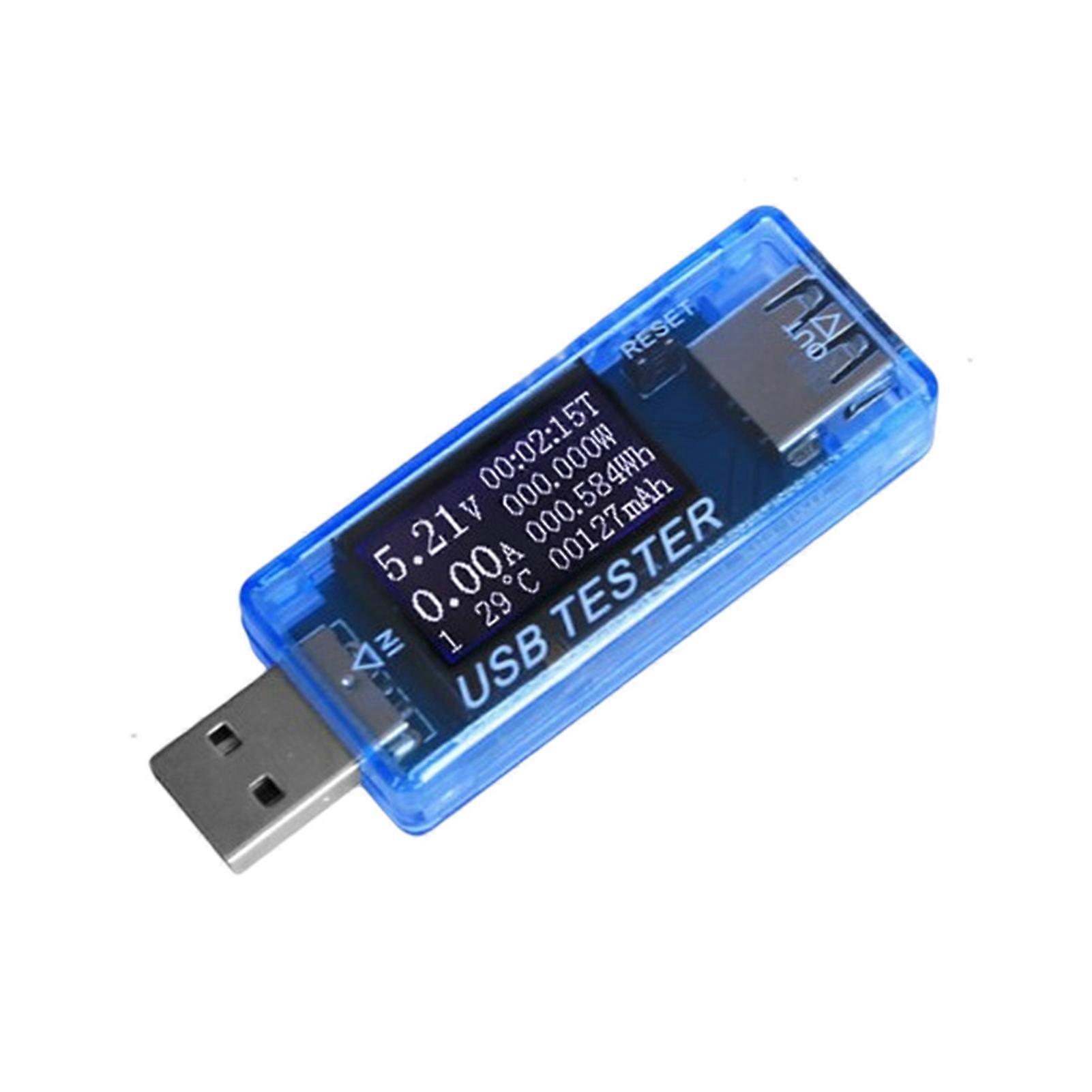 USB Tester Plug And Play Digital Display Timer Sensitive Touch 8 Functions Data Storage High Accuracy Charger Tester for Cell Phone