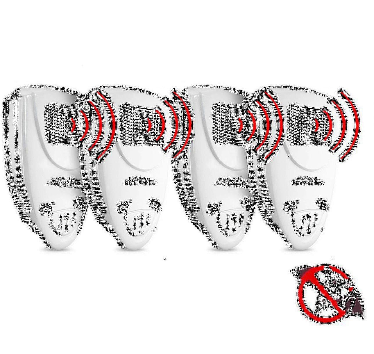 Ultrasonic Bat Repellent Pack Of 4 - Get Rid Of Bats In 72 Hours (baifus) Tw Walkbee  SZRH A-F
