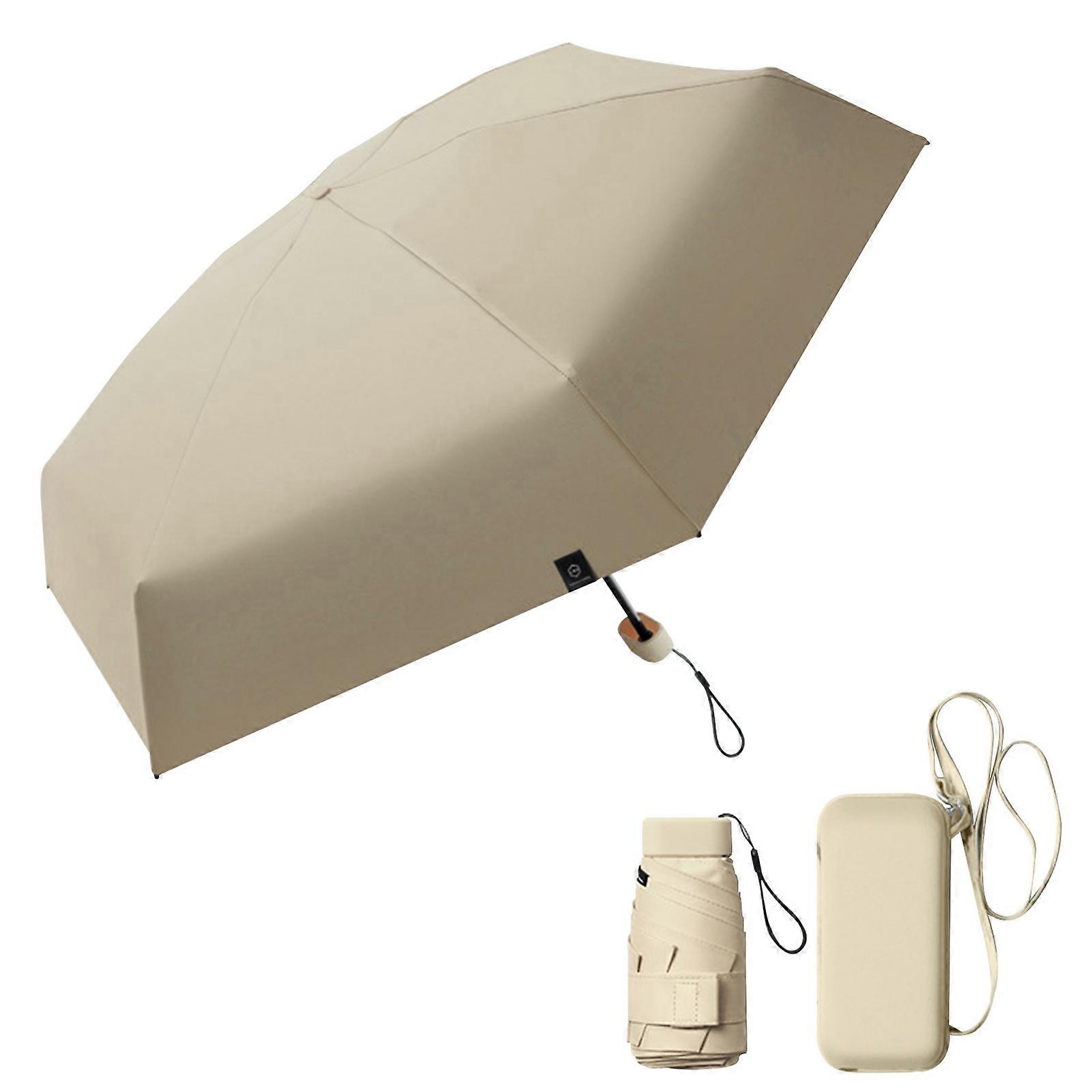 Outdoor Sun and Rain Umbrellas 6-Bone Design Umbrella with Storage Bag for Travel Business