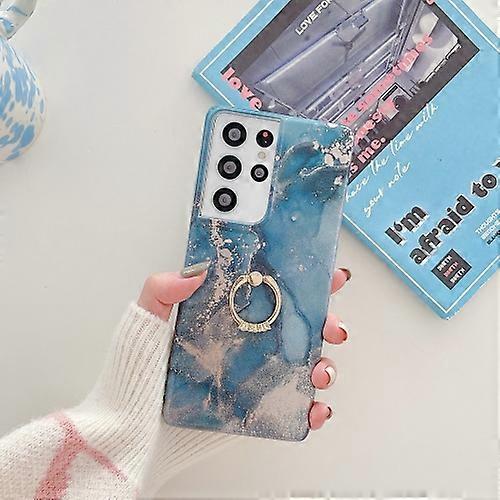 For Samsung Galaxy A33 TPU Soft Protective Phone Case with Ring Holder