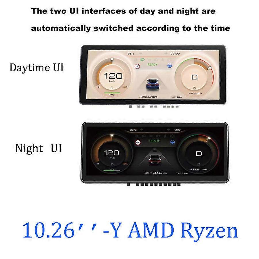 9'' 10.26'' Android/Linux For Tesla Model 3 Y car meter instrument dashboard touch screen console digital lcd display dashboard