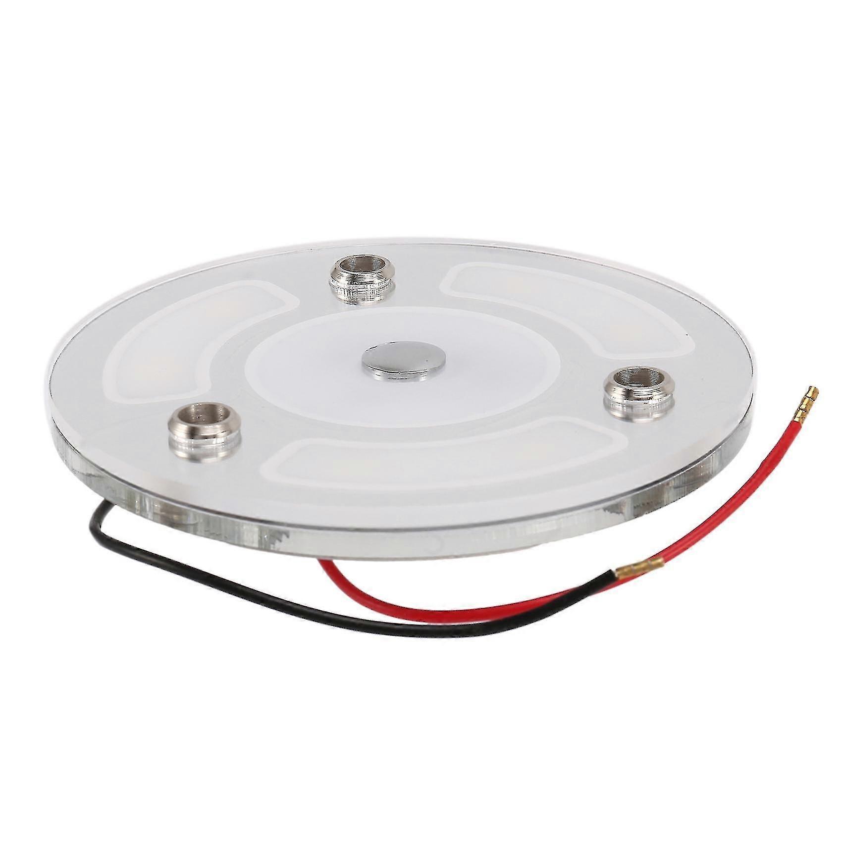 For Rv Motorhome Dual White/warm Contact Dimmer Led Lamp 10-30v Dc Led Circular Roof Ceiling Light
