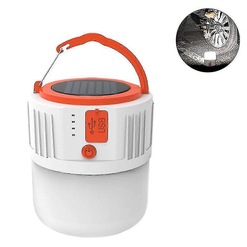 Led Lantern Solar Rechargeable Camping Portable Light Remote Emergency