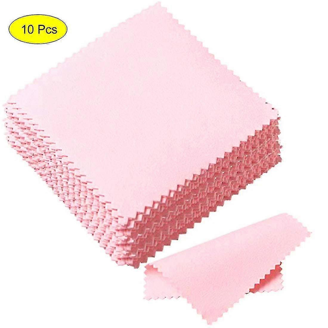 10pcs مجوهرات تنظيف القماش تلميع القماش للجنيه الاسترليني الذهب البلاتين