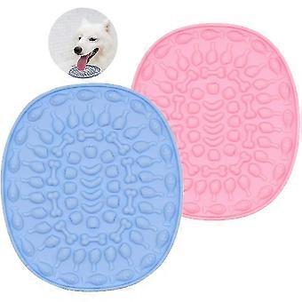 Dog Lick Pad, Durable Silicone Slow Feeders, 2pcs Lick Mat With Super Suction Fo