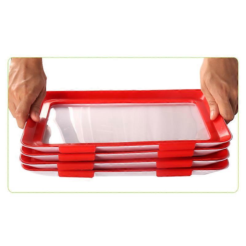 Food Plastic Preservation Tray,Stackable Food