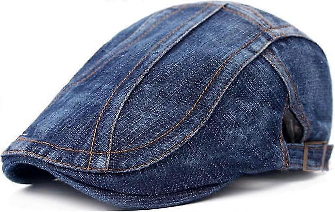 Beret Cap Men Adjustable Flat Vintage Hat