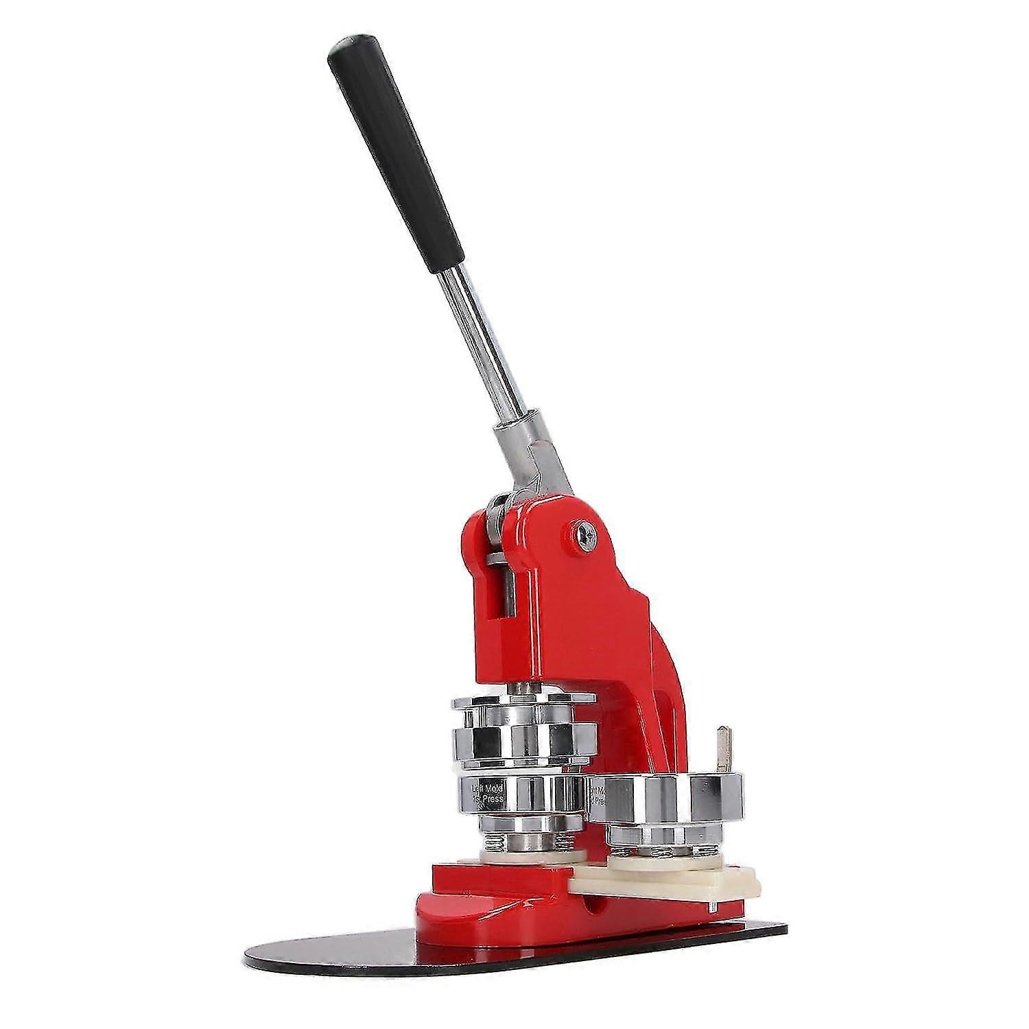 Button Press Machine, Diy Tool Ergonomic Handle Lightweight Button Maker Machine Rubber And Stainless Steel For Political Campaign (58mm)