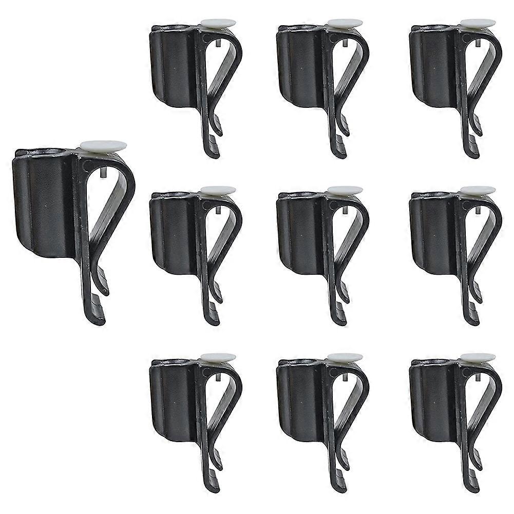 10 Pack Golf Club Bag Clips on Putter Clamp Holder Organizer Durable Plastic Black Putting Clip Gol