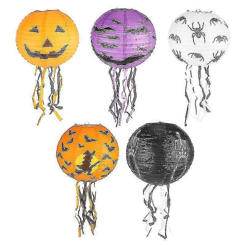 5pcs Halloween Folding Paper Lanterns