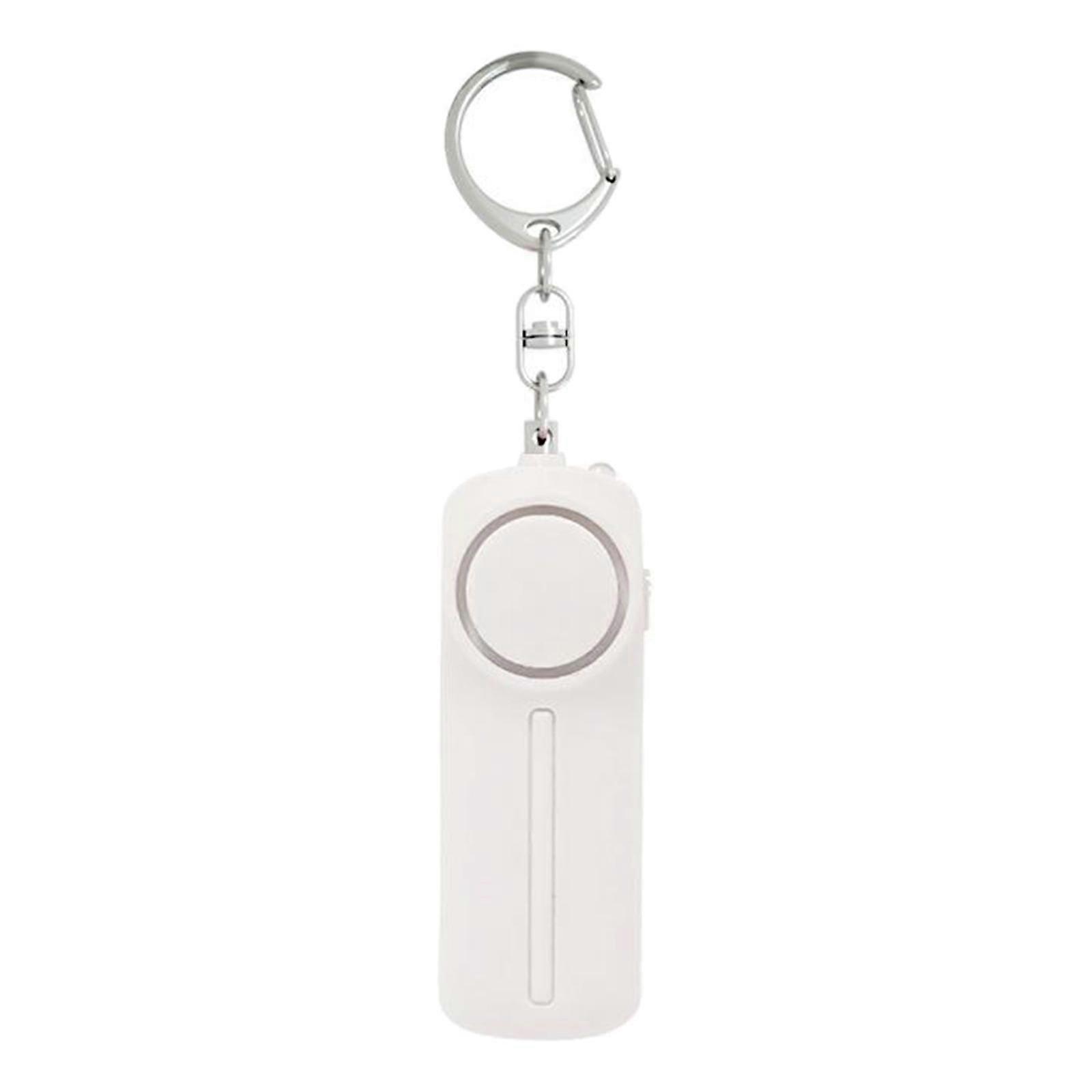 Personal Alarm Keychain w/LED Light 130DB Emergency Safety Alarm White