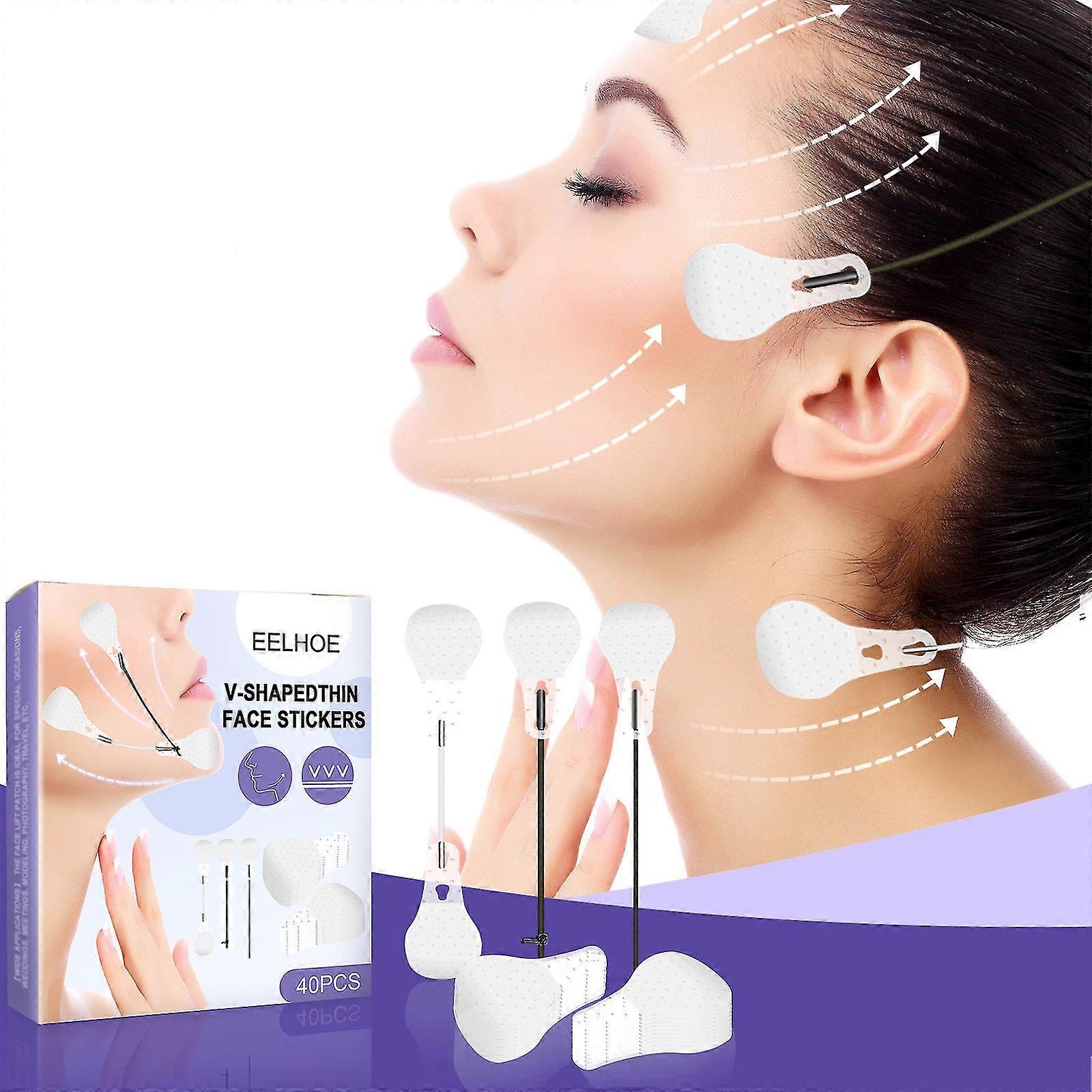 40pcs/set Face Lift Stickers Set Face