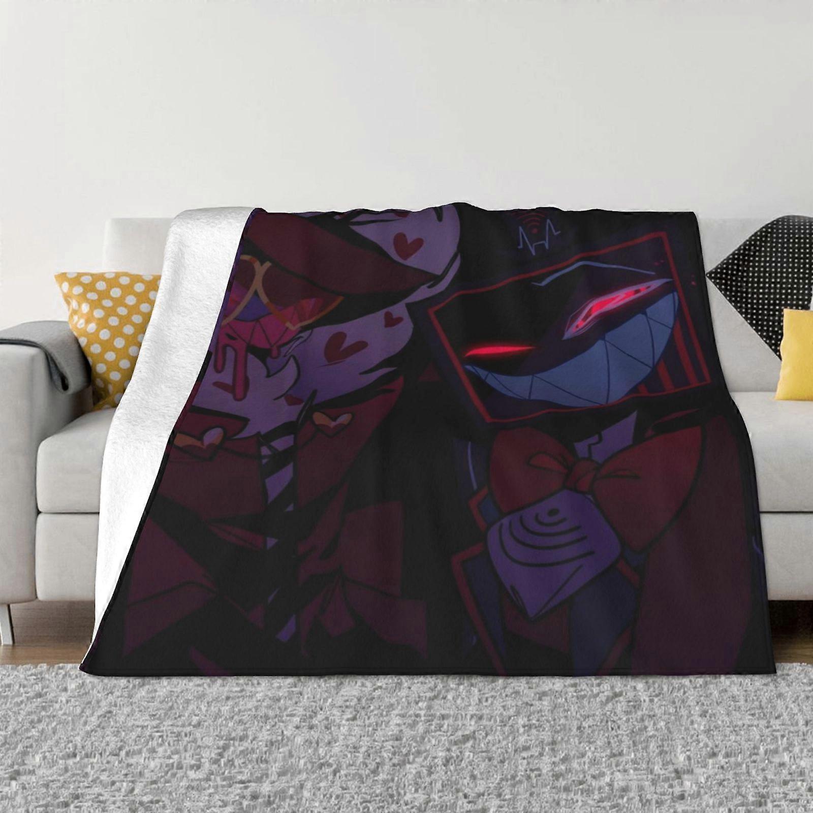 x724 Hazbinhotel Couverture Jeté Pour Canapé Ou Lit - Couverture Pelucheuse Confortable Couverture Super Douce Chaude Pour Toutes Saisons uujq724