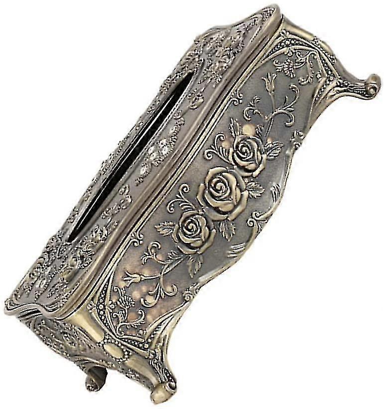 Vintage Tissue Box Cover European Style Pumping Paper Case Rectangular