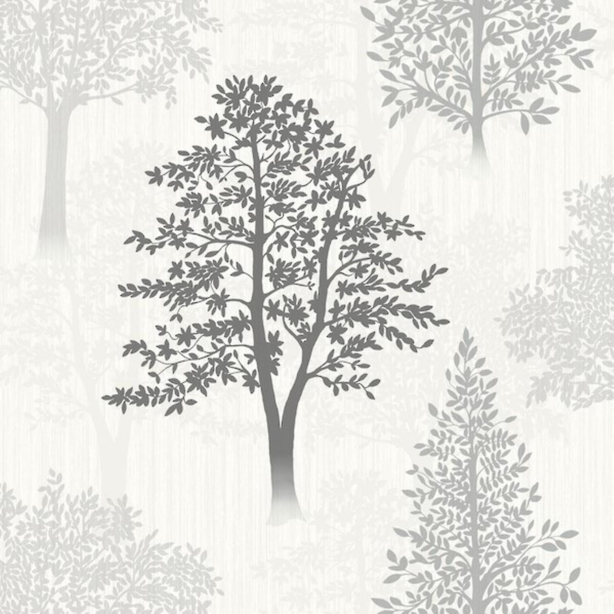 Diamond Tree Wallpaper Silver