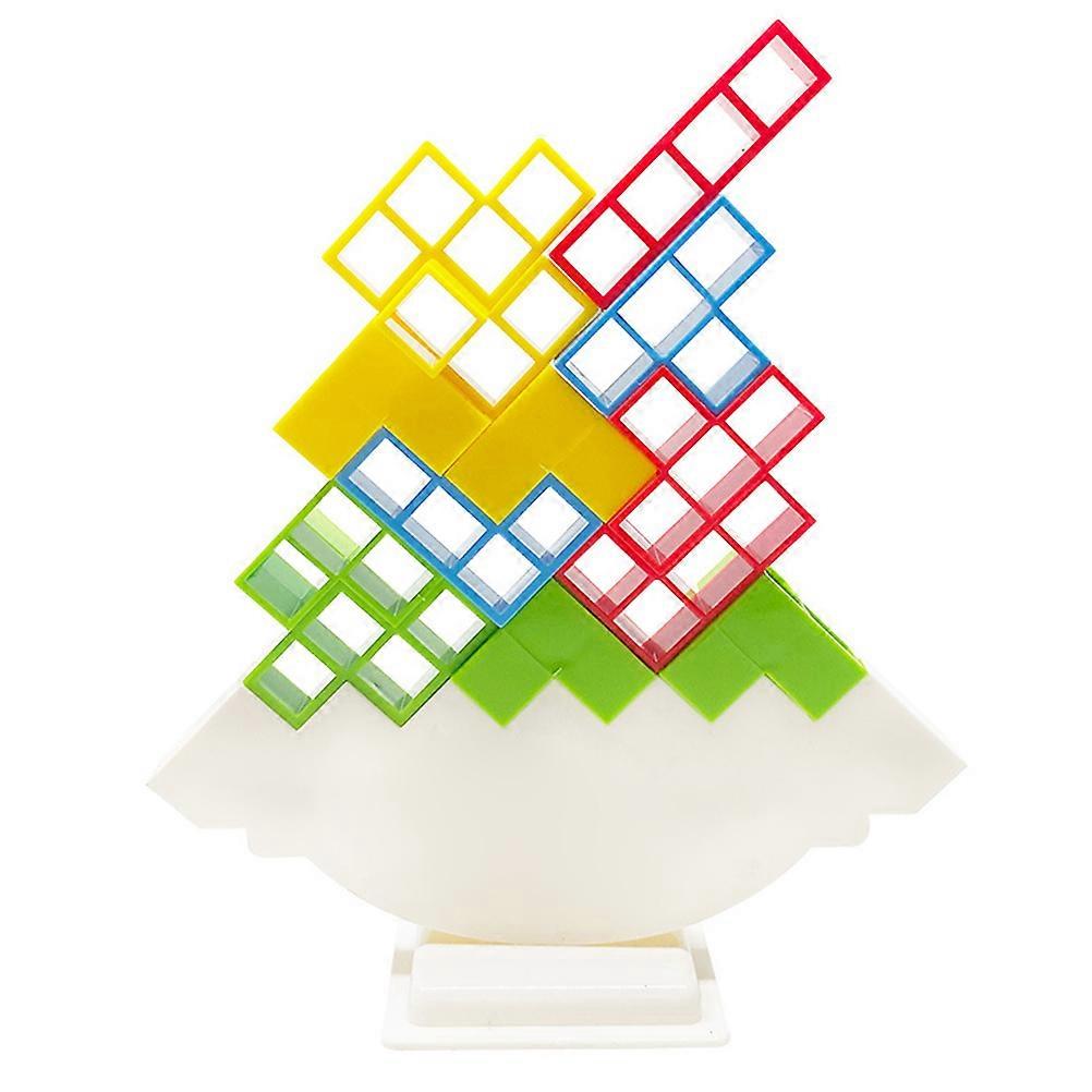 Kids Balance Game Swing Blocks Colorful Stacking Puzzle Game Toy Desktop Board Game Multiplayer Interactive Game