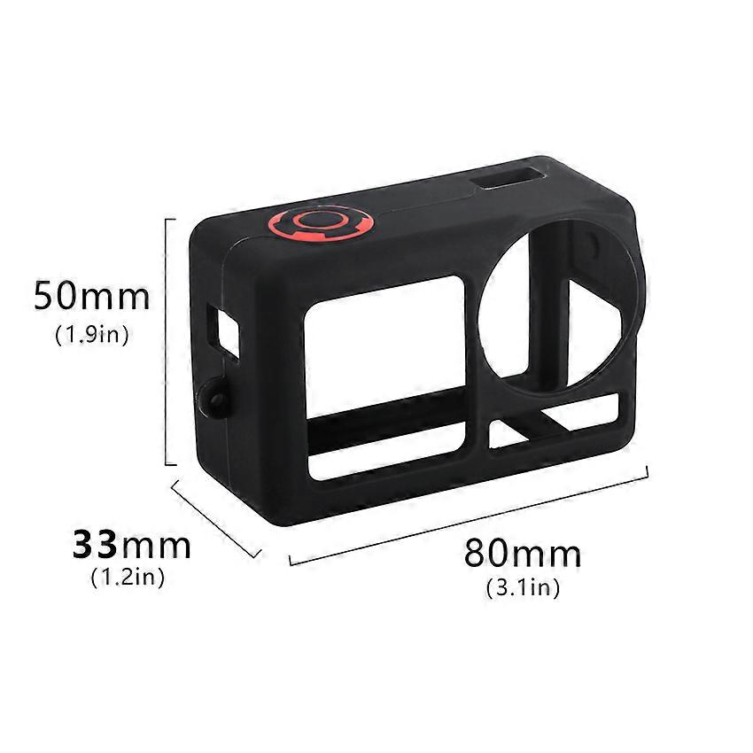 Action Camera Silicone Protective Case with Hand Strap For DJI Action 5 Pro
