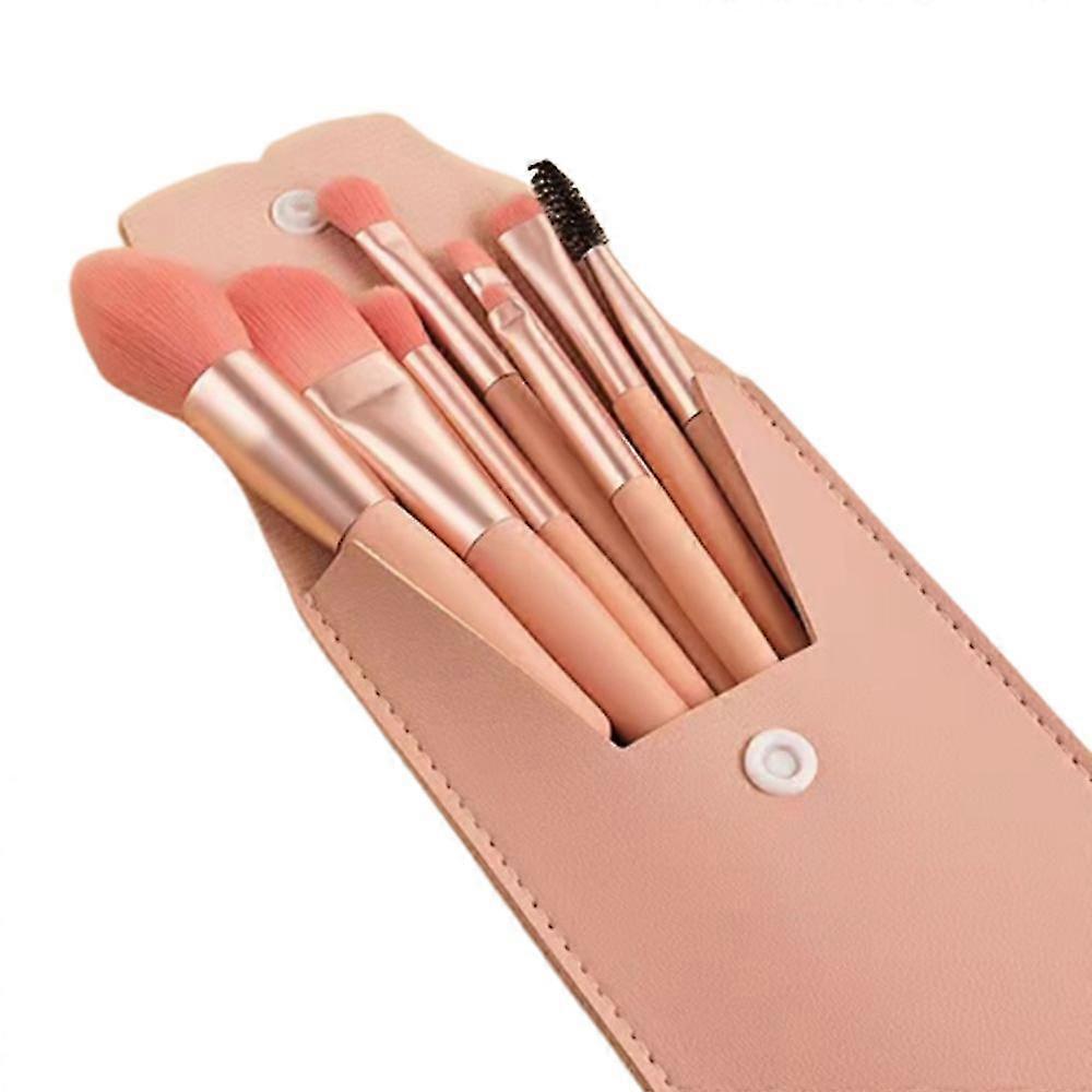 Tragbare Mini Make-up Pinsel Set Weicher Lippenpinsel Lidschatten Rouge Reise Make-up Pinsel