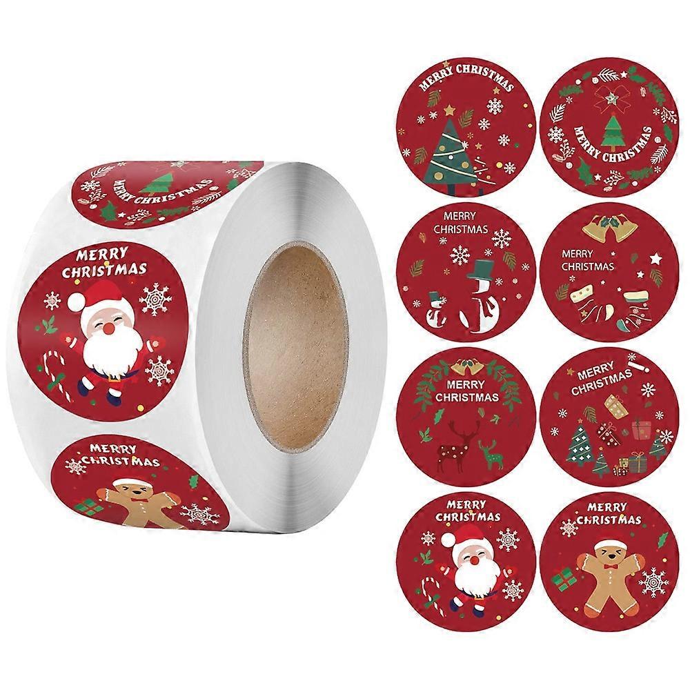 Aiyuego 100-500Pcs Merry Christmas Stickers Christmas Theme Seal Labels Stickers For DIY Gift Baking