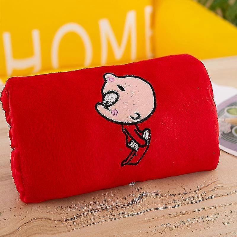 Hugging Pillow Soft Hand Warmer Cartoon Stuffed Plush Doll Back Cushion Ornament For