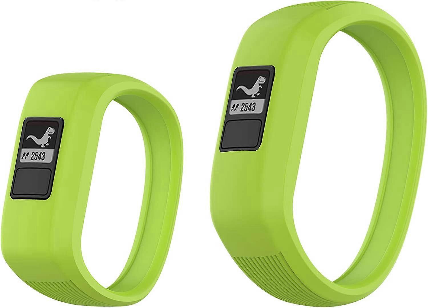 (2 Pack) Compatible for Garmin Vivofit jr,jr 2,3 Bands, All-in-one Silicon Stretchy Replacement Watch Bands for Kids Boys Girls Small Large (No Tracke