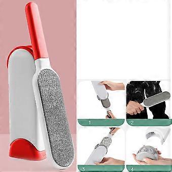 1 STKS (rood, ongeveer 330 * 40 * 75 cm) Pet Hair Remover Brush - Herbruikbare Magic Hair Removal Brush - Reiniging Pet Hair Brush (kleding / bank / auto / bed)