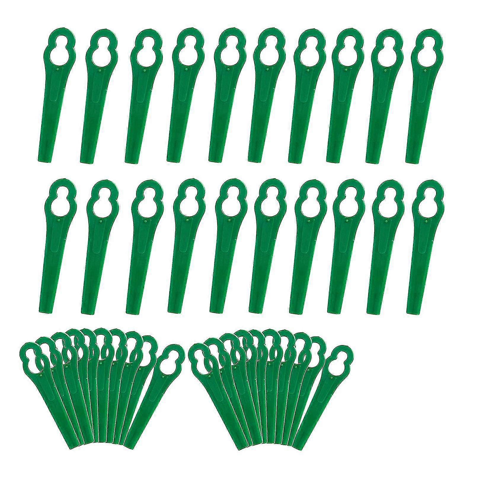 100 Pcs 8.3cm Plastic Grass Trimmer Blade Replacement Blades