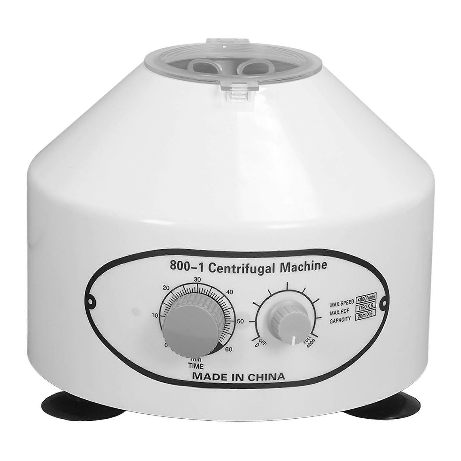 Electric Benchtop Centrifuge with Timer and Speed Control - 1790xg, 12mlx6 Tubes - UK Plug 220V