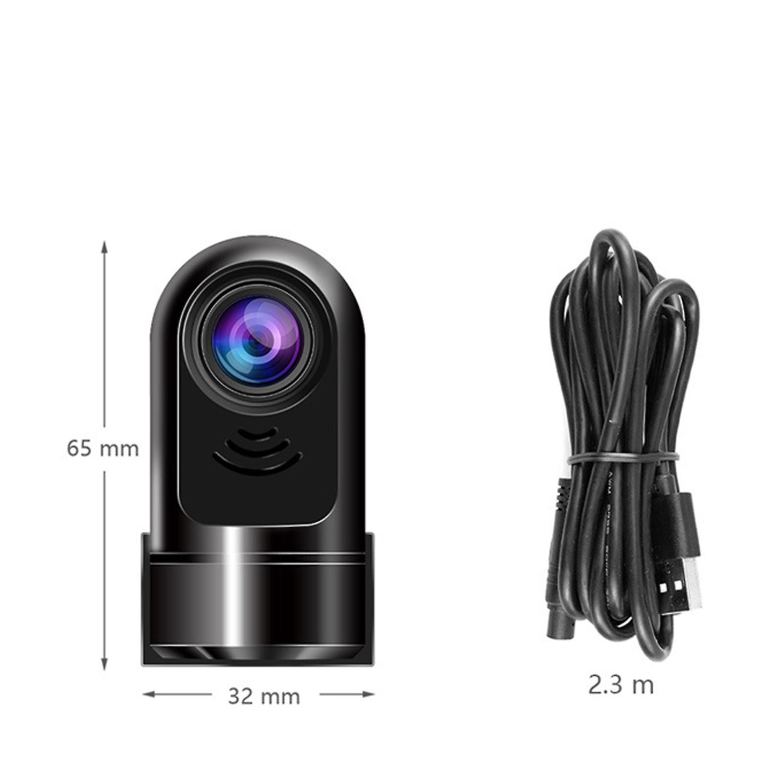 1080*720P Car Driving Recorder 360 Degree Rotate 24H Park Monitor Car DVR Camera G-Sensor Dashcam Has ADAS Driver Alert System