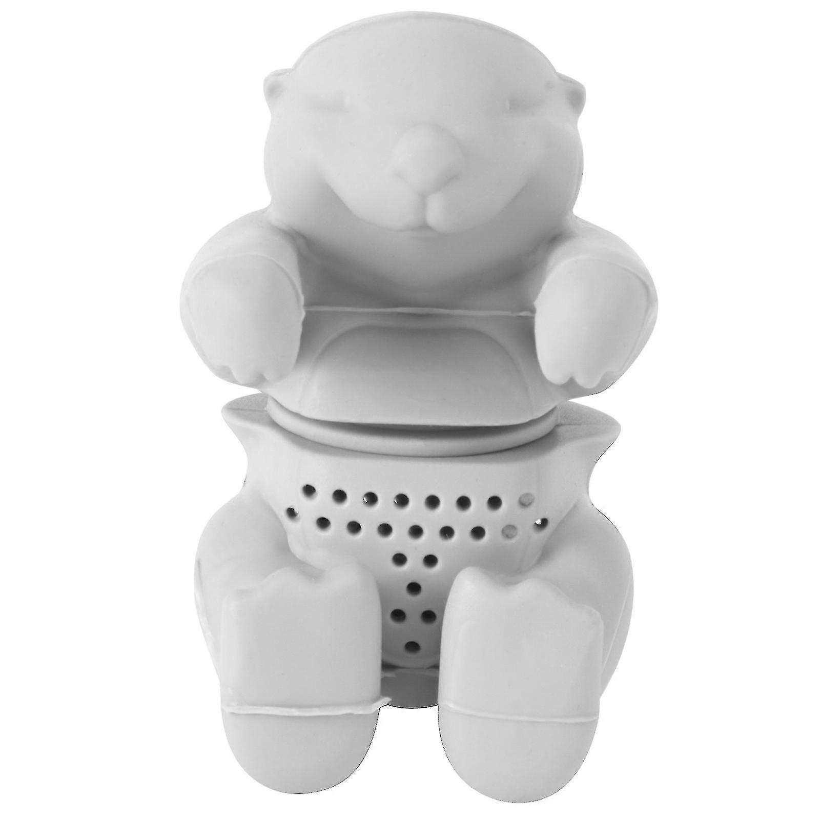 Cute Otter Tea Infuser Tea Loose Leaf Tea Diffuser Silicone Kitchen Tools Gadgets Zekai
