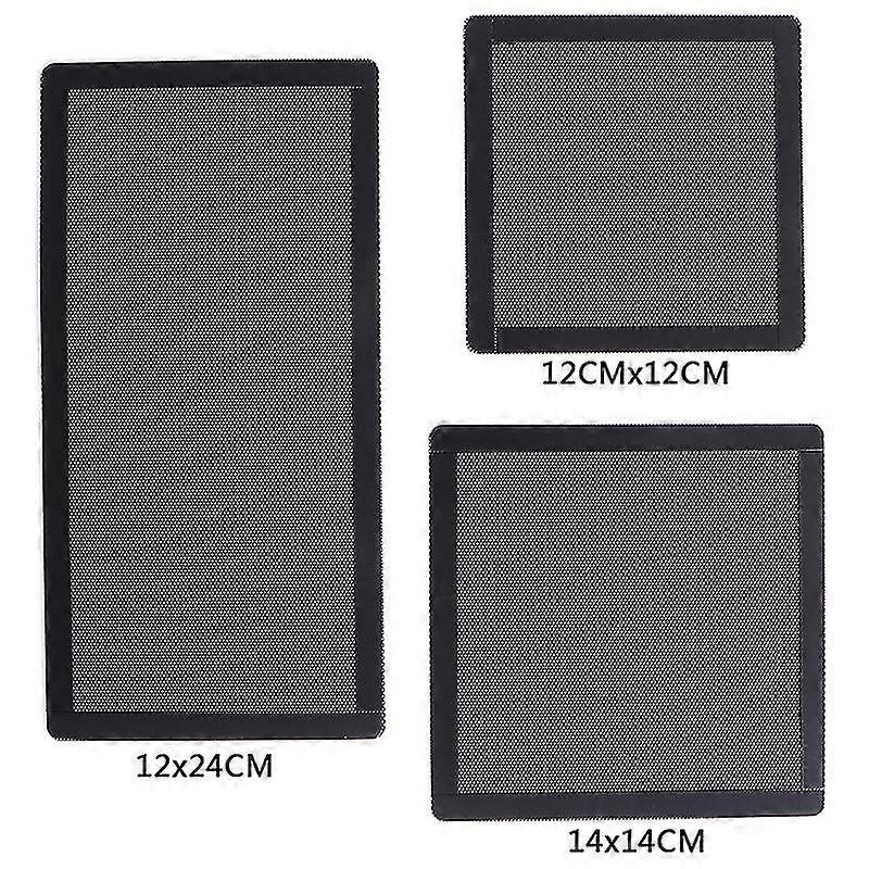 12/14 / 12x24cm PC Gehäuse Lüfter Magnetischer Staubfilter Mesh Abdeckung Computer Guard