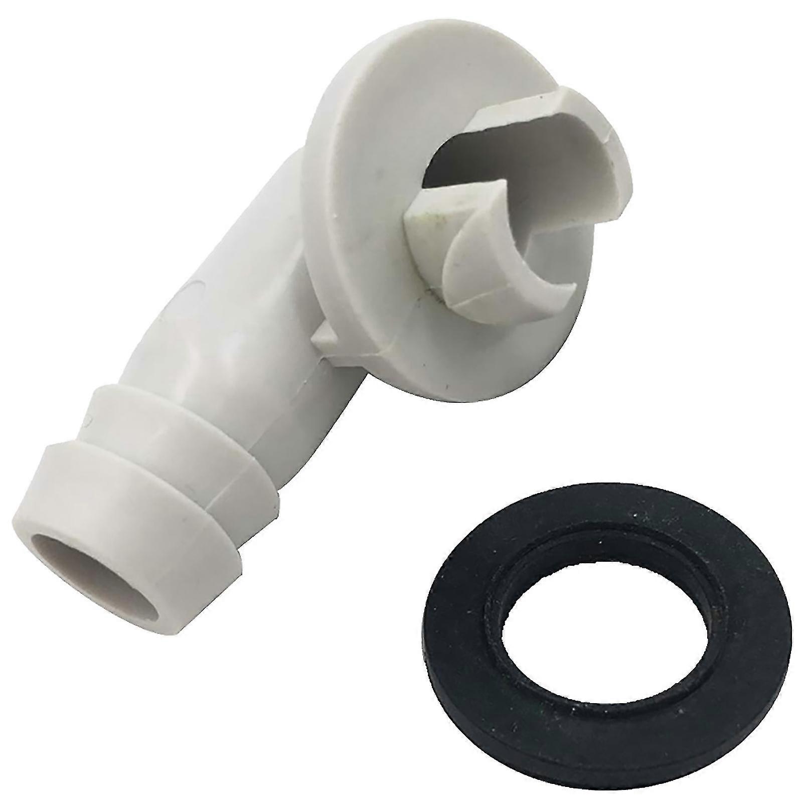 Plastic Air Conditioner Ac Drain Hose Connector Elbow Fitting With Rubber Ring