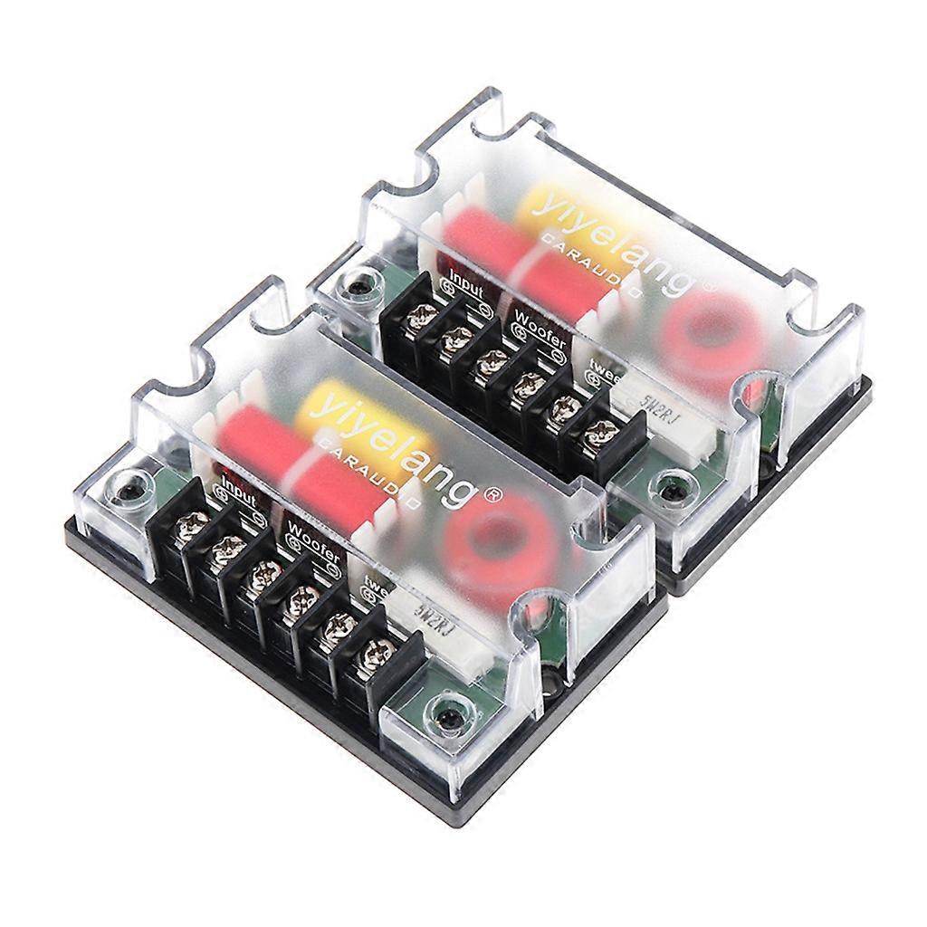 Set van 2 4Ohm 200W 2-weg crossover passieve auto-audio's luidspreker tweeter auto-audio's crossover 2-weg