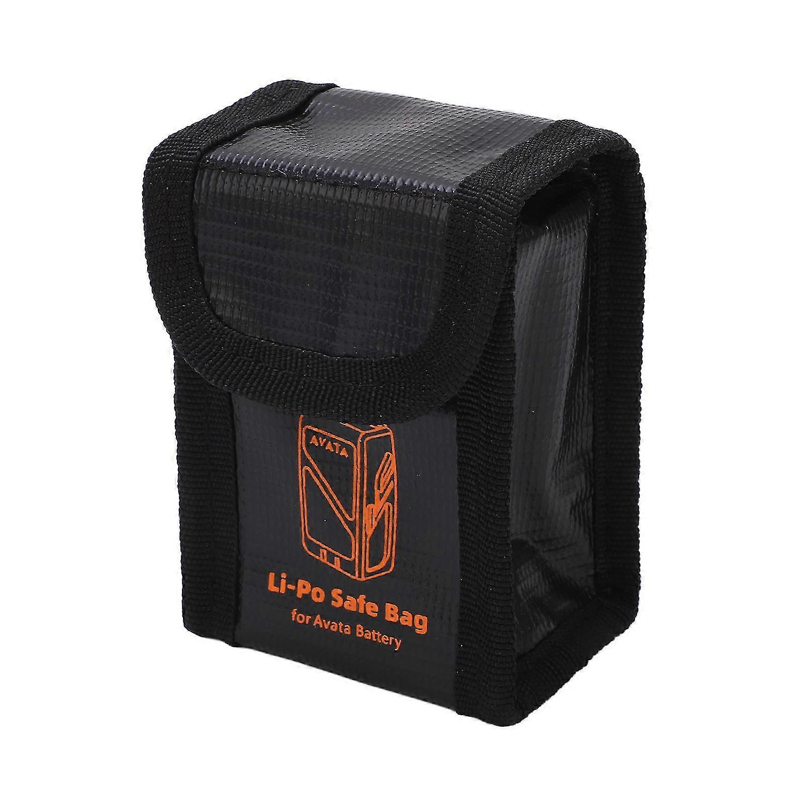 Fireproof Battery Storage Bag - Avata Explosion Proof Batteries Protection Case (Black)