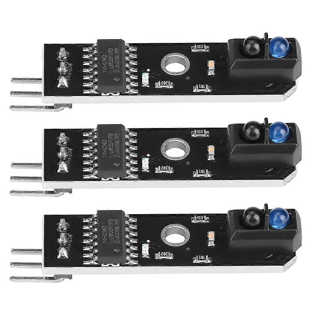 1-Channel Infrared Reflection Tracking Sensor Module for Smart Car BlackWhite Line Detection (3pcs)
