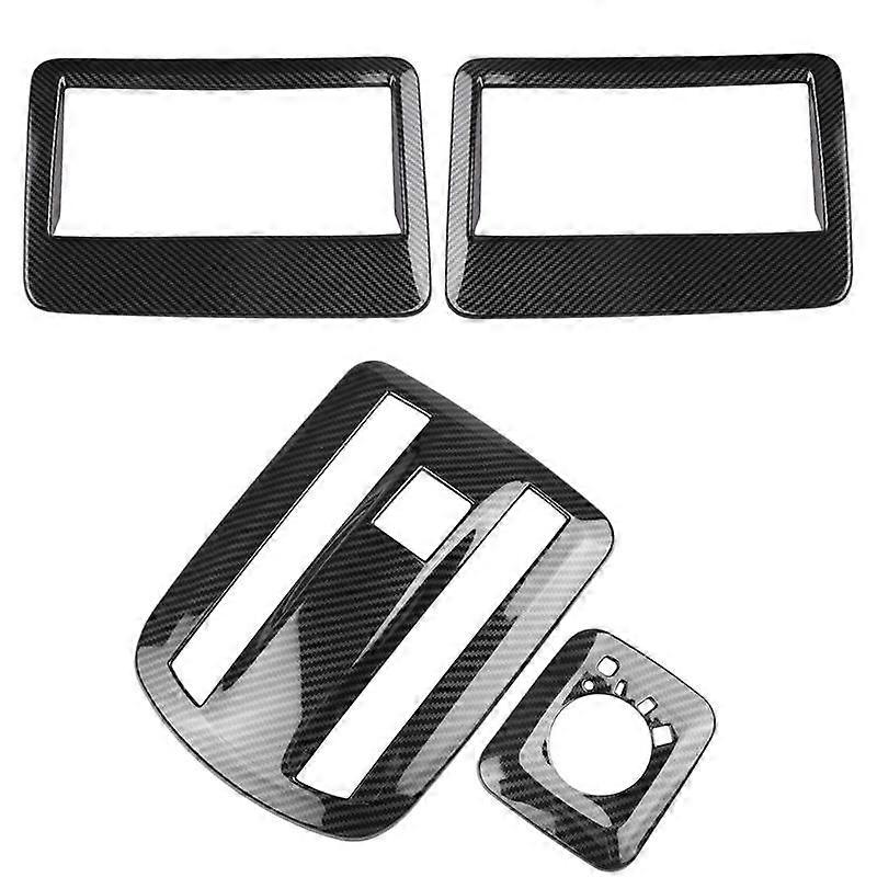 For VELOZ AVANZA 2022 2023 Carbon Fiber Car Roof Air Outlet Frame Reading Light Lamp Cover Sticker