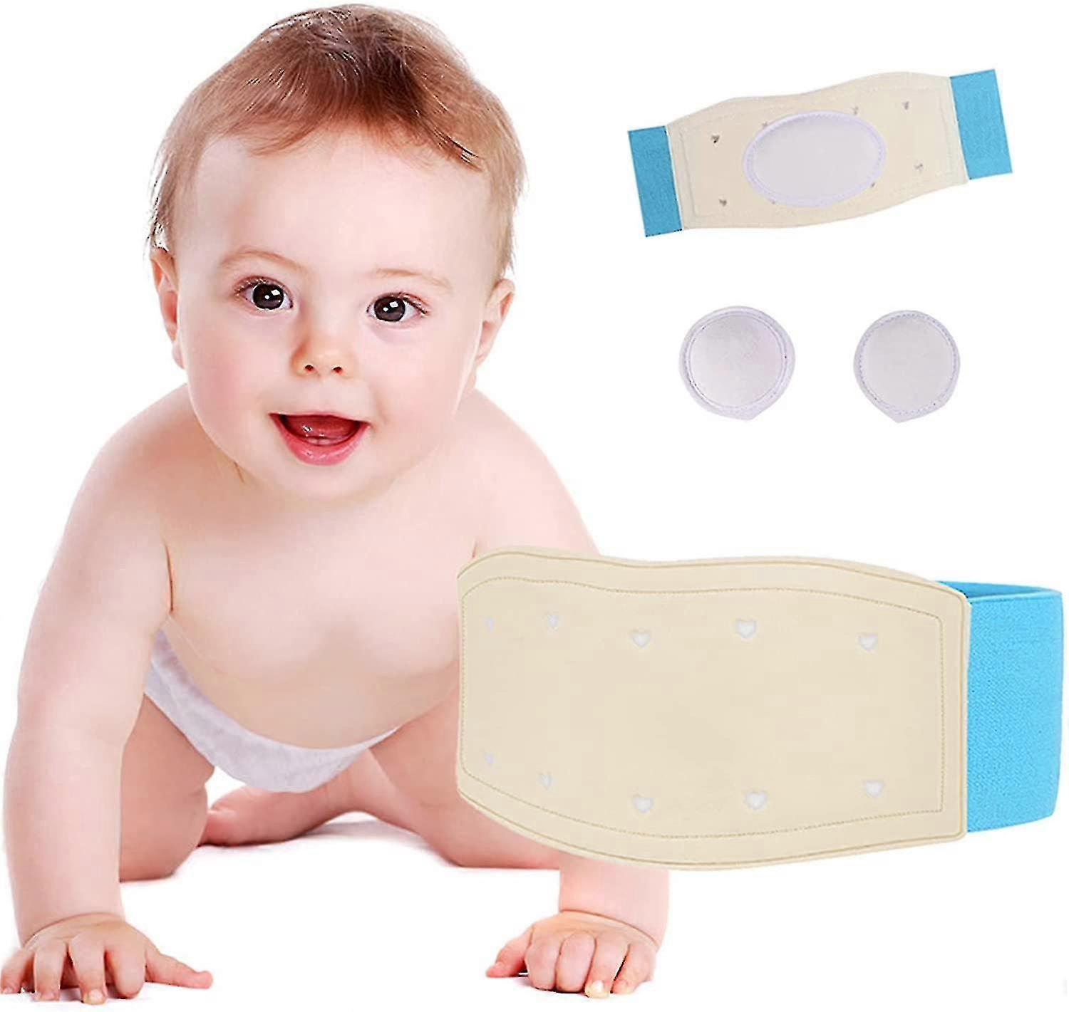 Navelbreukgordel Baby - Verstelbare Hernia Riem Met Convexe Compressiepads