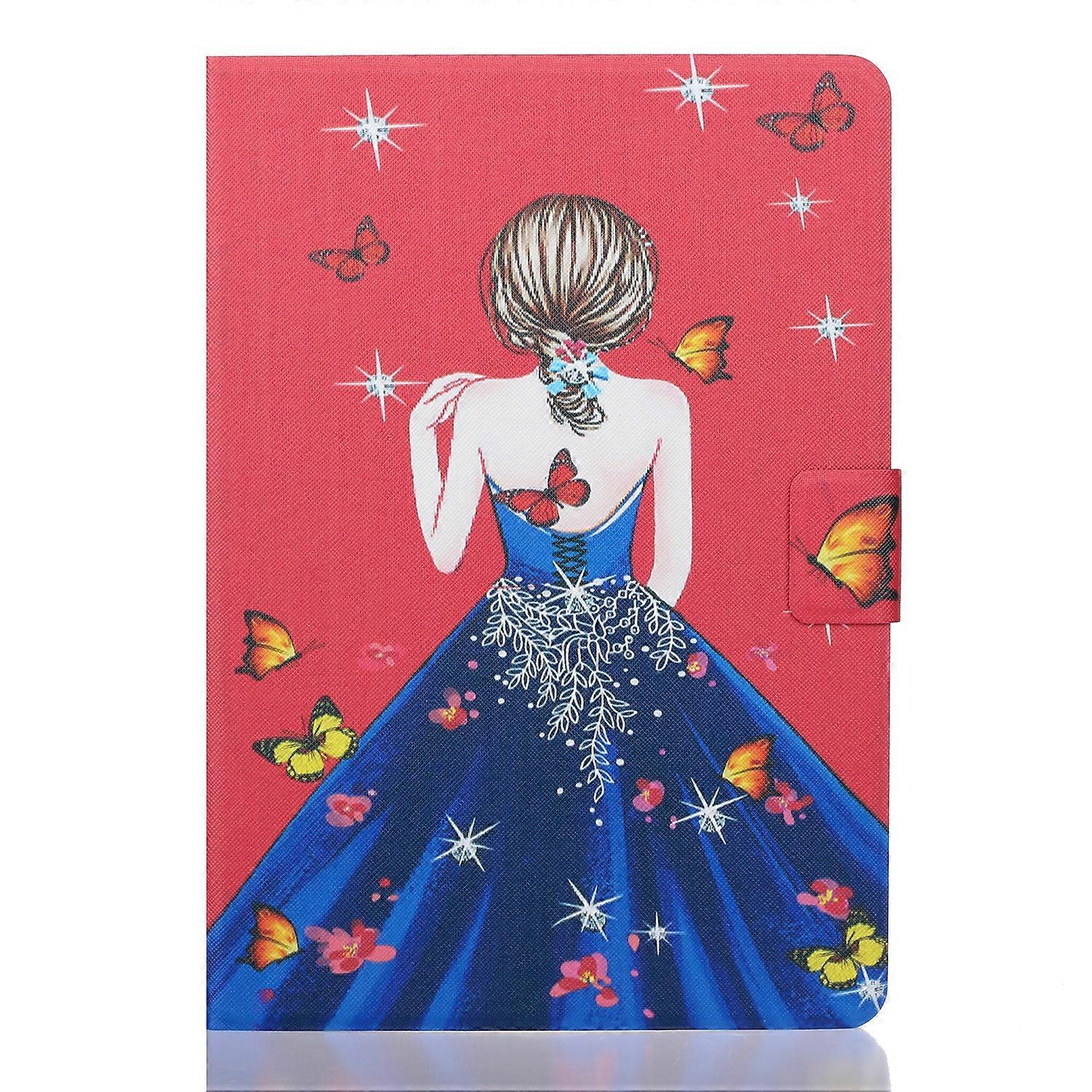 Tablet Case For Lenovo Tab M10 3rd Gen Voltage Coloured Drawing Smart Leather Tablet Case(Girl Back)