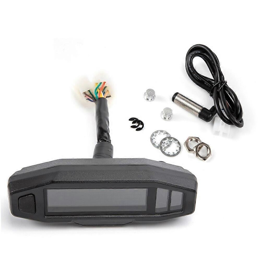 12000 RPM Universal Motorcycle LCD Digital Speed Meter Mini Odometer Speedometer For Russian KR200