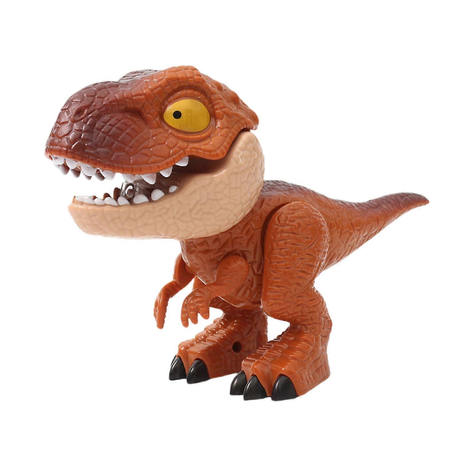 5 In 1 Creative Dinosaur Toy Model Multifunctional Elementary School Stationery Including Ruler, Pencil, Pencil Sharpener, Binding Machine, E