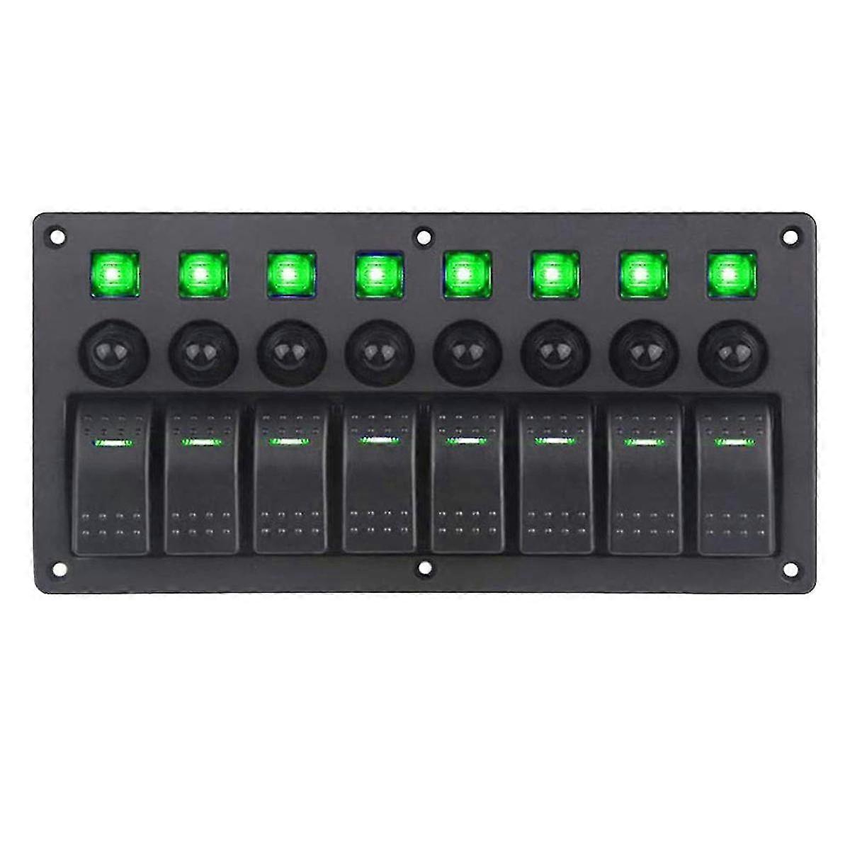 8-group Combination Panel Switches Marine Toggle Switch Power Female Switch Switch Panel For Automo