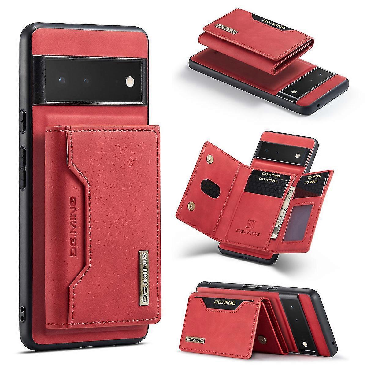 Detachable Card Pocket Wallet Case Compatible With Google Pixel 7 Pro/pixel 7, Pu Leather Protective Cover