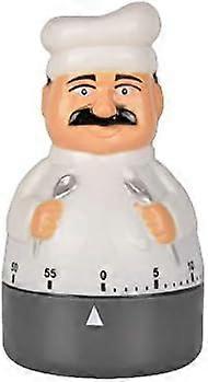 Kitchen Timer Count 60 Minutes Countdown Timer Chef Shaped Alarm Clock,Suitable Used for Baking,Cooking and Learning