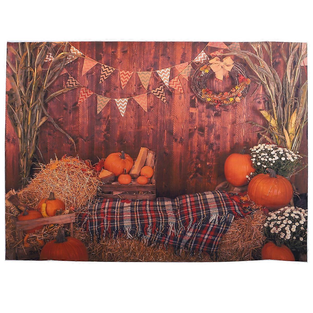Halloween Tapestry Pumpkin Pattern Hanging Wall Blanket Wall Hanging Backdrop