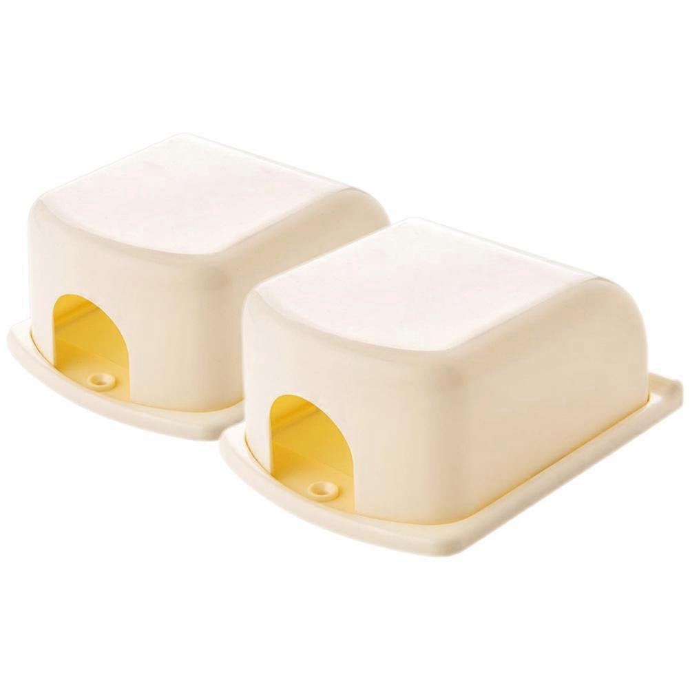 2pcs Indoors Wall Socket Cover Anti-electric Socket Protector Safe Sticky Socket Cover