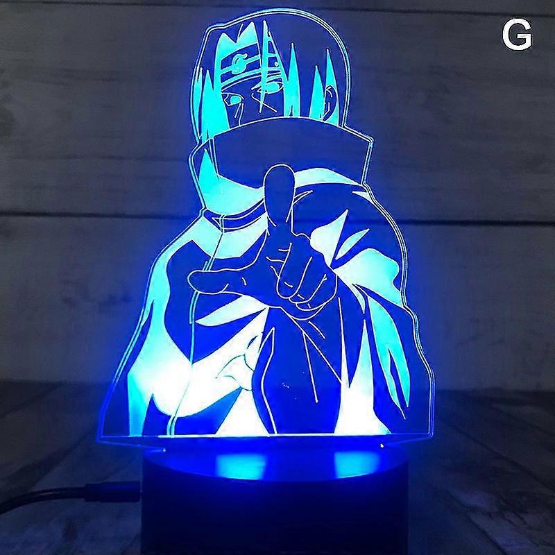 3d Night Lights Naruto Team Uzumaki Naruto Sasuke Sakura Figure Led Night Lamp